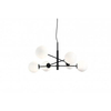 Nowoczesna lampa wisząca Oviedo do salonu balls czarna biała