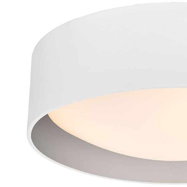 Plafon LAMPA sufitowa VERO 30446302 Kaspa okrągła OPRAWA metalowa biała