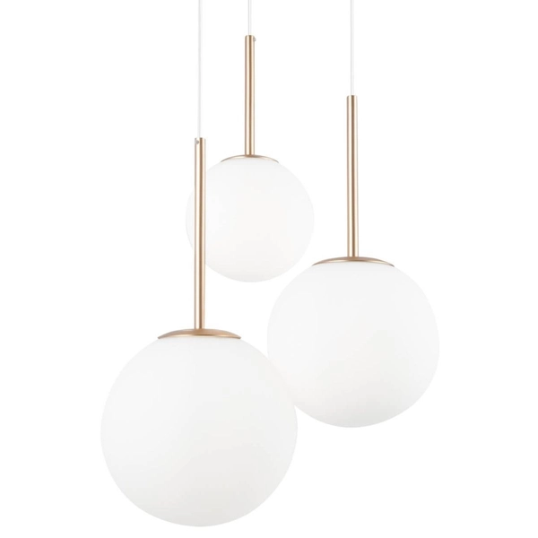 Potrójna lampa wisząca Basic Form MOD321PL-03G balls biała