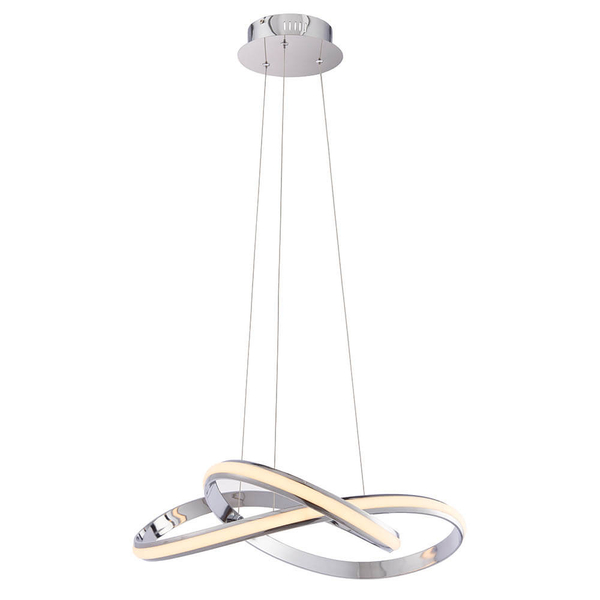 Wisząca lampa supeł Aria 76394 LED 40,5W 3000K chrom biały