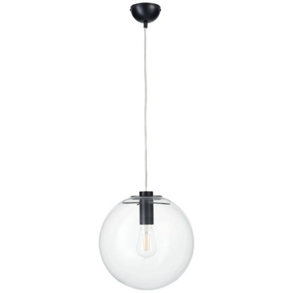 Wisząca lampa Tonda ST-8722P-M black Step kula ball przezroczysta