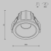 Oczko metalowe wpust Alfa DL043-01-10W2.7K-RD-W-DE LED 10W 2700K białe