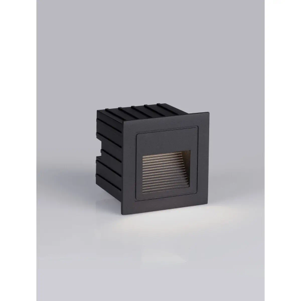 Lampa zewnętrzna ścienna CENDILO LE75319 LED 3W 3000K IP65 wpust czarny