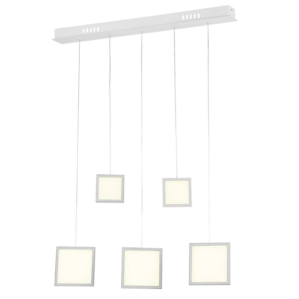 LAMPA wisząca DIXON ML269 Milagro kwadratowe OPRAWKI zwieszane LED 33W 4000K listwa sufitowa kaskada squares biała