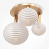 Lampa sufitowa Reels MOD268CL-03G Maytoni kule do salonu złota biała