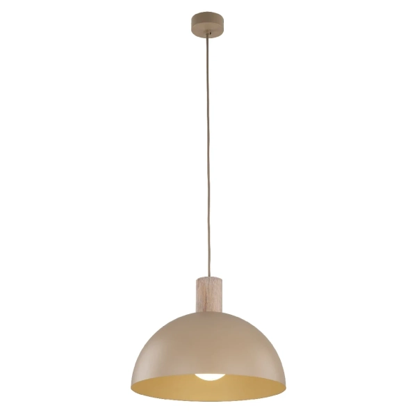 Wisząca nad stół lampa Oslo Sabia 11010 okrągły abażur beżowy