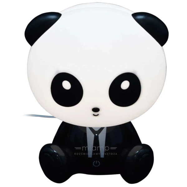 Dziecięca lampka nocna PANDA 327215 LED 2,5W animals biała czarna
