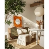 Eleganckie krzesło EDRA MM001501100361 beżowe tapicerowane tkanina 45cm