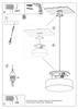 Okrągła lampa podwieszana ARENA 45 SL.0119 Sollux zwis szary