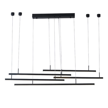 Wisząca lampa nowoczesna Marlo listwy LED 49W czarne