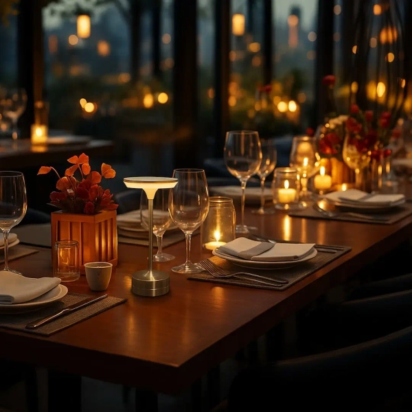 Nocna lampka akumulatorowa Tavolo ML2268 LED 2,5W CCT złoty