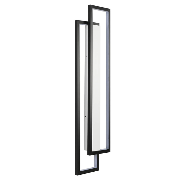 Naścienna lampa SYMMETRY ST-MD1027S LED 19W 3000K ramki do salonu czarna