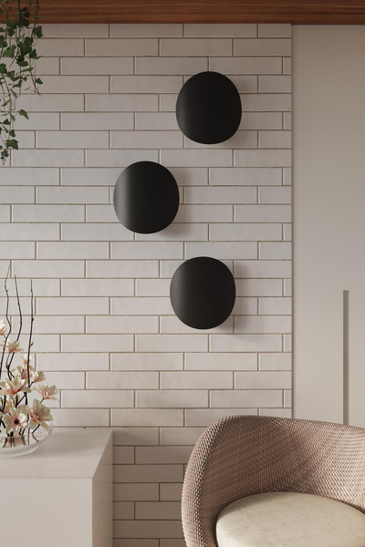 LAMPA ścienna SL.0935 metalowa OPRAWA kinkiet kamień czarny
