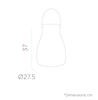 Lampa przenośna Kurby LUMKR038SSNW przenośna biała brązowa