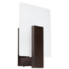 Naścienna lampa salonowa Lappo SL.1096 Sollux biała drewno wenge