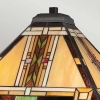 Witrażowa stołowa lampa Navajo QZ-NAVAJO-TL-VB szklana brązowa