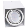 Spot LAMPA sufitowa BLOCCO ML476 Milagro natynkowa OPRAWA metalowa LED 7W 3000K oczko regulowane kostka cube biała