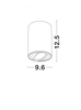 Downlight sufitowy CARRIZAL LE61427 metalowy okrągły biały