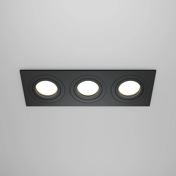 Sufitowa lampa wpuszczana Atom DL024-2-03B spot czarny