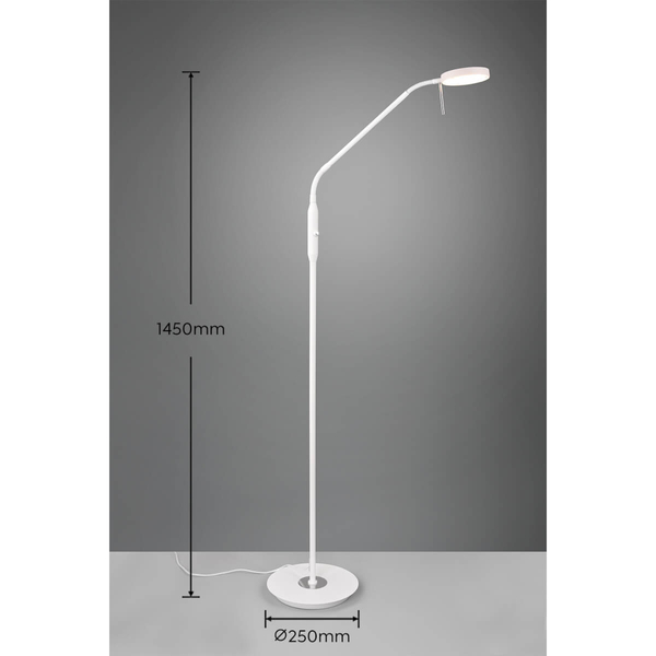 Podłogowa lampa NEMIO DL131423310 LED 12W 2300-4000K regulowana biały