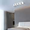 Minimalistyczna lampa sufitowa Dixie tuby do jadalni białe