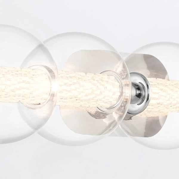 Przyścienna lampa kulista Atomo QN-ATOMO-5W-PC LED 25W 3000K IP44 srebrny