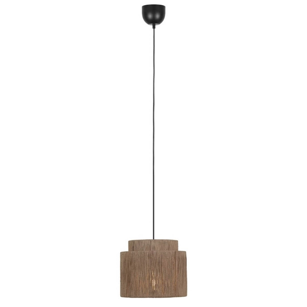 Wisząca lampa boho SMILLA 366800136 nad wyspę juta boho beżowa czarna