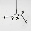 Designerska lampa wisząca Sticks ST-1001-10 BLACK Step salonowa czarna