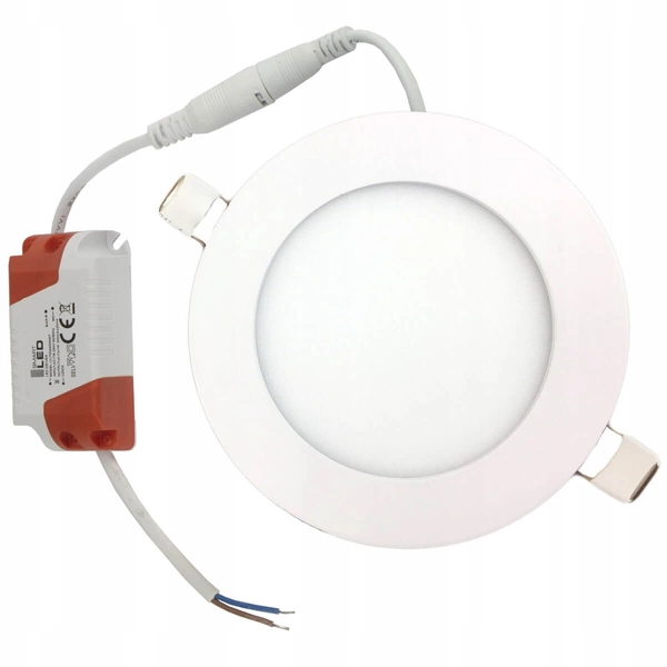 Podtynkowa lampa sufitowa CGPANPOD12 biały wpust LED 6W okrągły