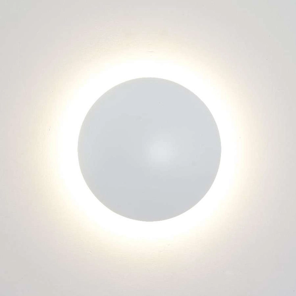 Plafon LAMPA sufitowa PLATILLO LP-8102/1C-6W WH Light Prestige okrągła OPRAWA metalowa LED 6W 3000K talerz moon biały