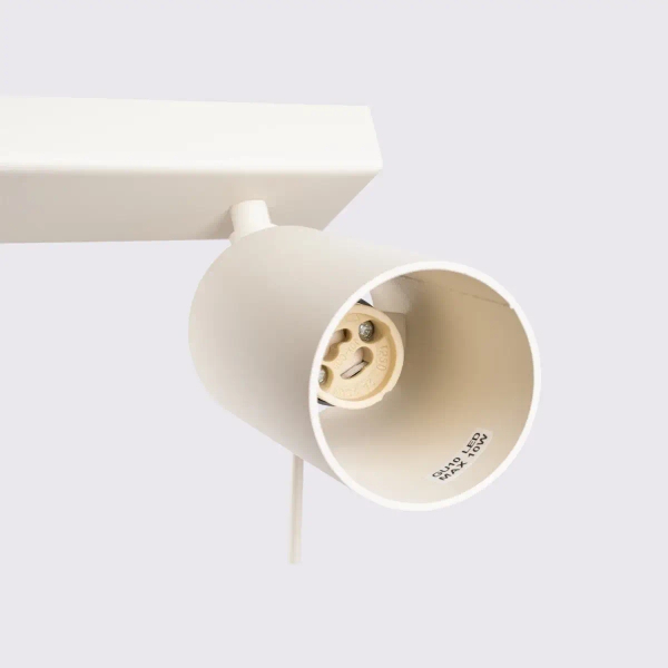 Podwójna lampa sufitowa RING SL.1495 tuba regulowana beżowa