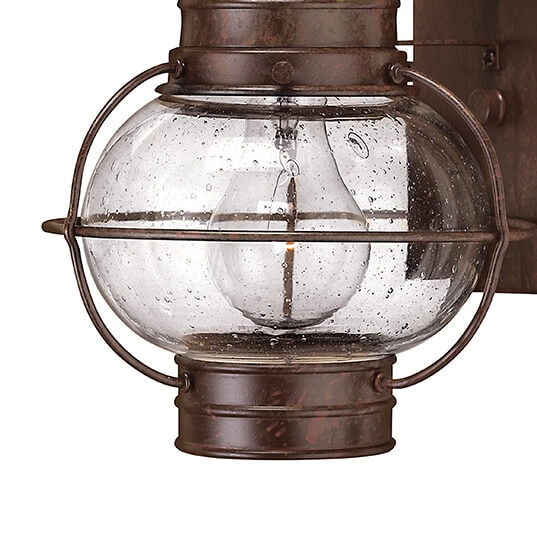 Latarenka ścienna do ogrodu HK-CAPECOD2-S Hinkley lampion brązowy