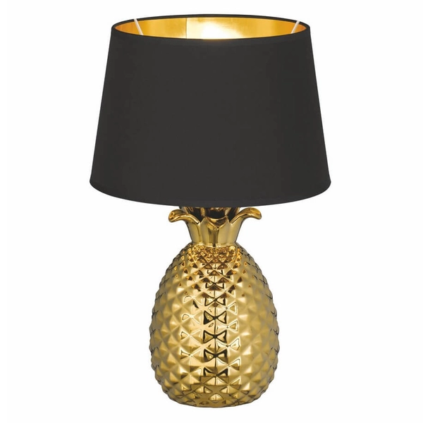 Dekoracyjna lampka stołowa Pineapple R50431079 RL Light ananas czarna złota