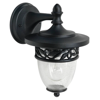 Elewacyjny kinkiet na ścianę Burford GZH-BF2 IP44 szklany czarny