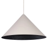 Metalowa lampa wisząca VESUVIO 41072 stożkowa beżowa czarna