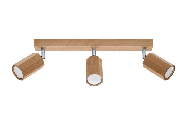 Ruchoma lampa salonowa SL.1030 drewniane reflektorki