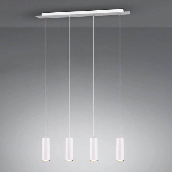 Lampa wisząca na belce VANTOS DL401312400 Trio tubki kuchenna biały