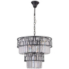 Żyrandol LAMPA wisząca FILIP PND-43493-7A Italux glamour OPRAWA kryształowy ZWIS crystal przezroczysta czarna