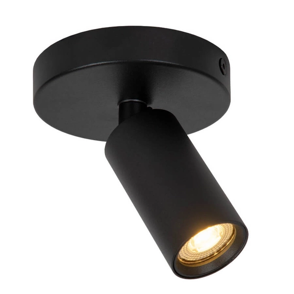 Nasufitowa lampa tuba RITMO 09942/01/30 do salonu czarna