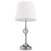 Stołowa LAMPA klasyczna MONACO T01230WH Cosmolight biurkowa LAMPKA salonowa abażurowa biała