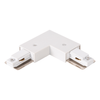 Jednoobwodowy łącznik-L + zasilanie centralne Track Light ML0717 białe