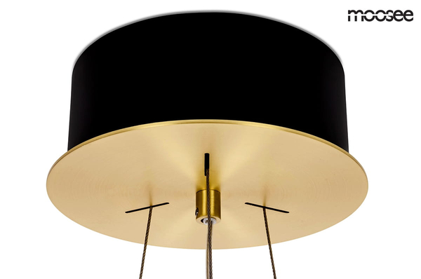 Wisząca lampa Saturnus MSE010100167 z kryształami złota