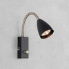 Kinkiet LAMPA ścienna CIRO 107409 Markslojd metalowa OPRAWA regulowana reflektorek na peszlu czarny