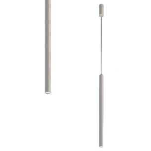 LAMPA wisząca YABU 7573 Shilo metalowa OPRAWA sopel ZWIS tuba biała