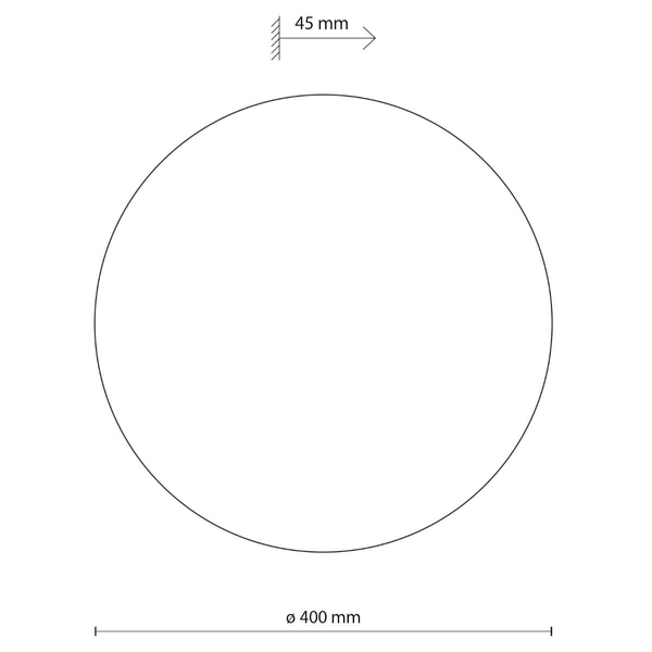 Lampa ścienna do salonu Luna 5912 do sypialni plate talerz beżowa