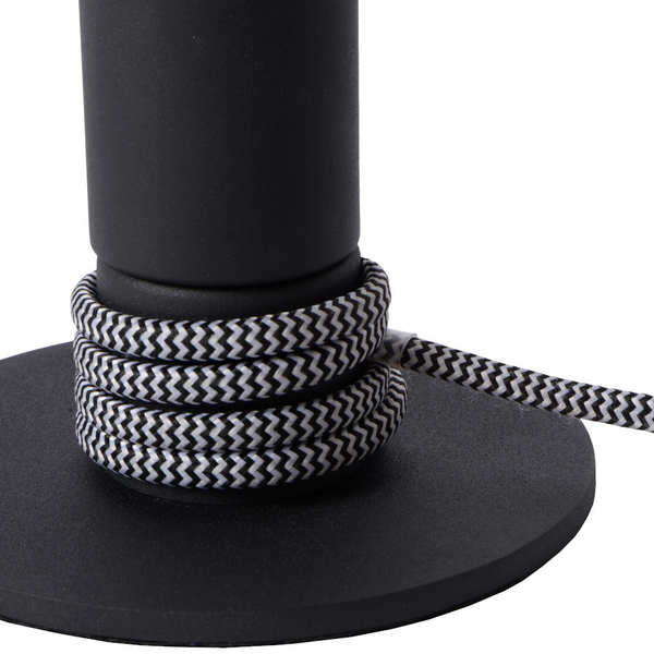 Nocna LAMPKA stojąca MARIT 45576/01/30 Lucide stołowa LAMPA metalowa czarna