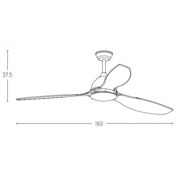 Nowoczesny sufitowy wentylator 20258 funkcja letnia czarny