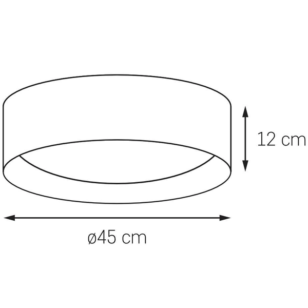 Plafon LAMPA sufitowa VERO 30448302 Kaspa okrągła OPRAWA metalowa czarna