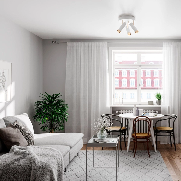 Lampa sufitowa Plus 4201600-5002 regulowane tuby do sypialni białe