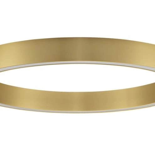 Okrągła modernistyczna oprawa sufitowa Milpa LE43284 LED 50W 3000K złota